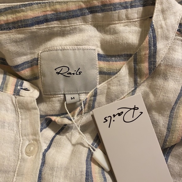 Rails Angelina Ryland Stripe Linen Mini Dress NWT - Picture 5 of 5